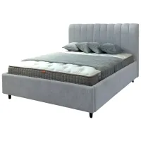 Кровать Crinela Rita Prestige Glow 15 160 x 200 см / Фанера / Светло Серый