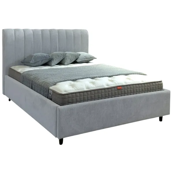 Кровать Crinela Rita Prestige Glow 15 160 x 200 см / Фанера / Светло Серый photo 2