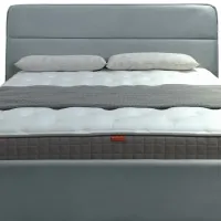 Кровать Crinela Milana Prestige Velluto 15 160 x 200 см / Фанера / Серебристо-серый photo 2