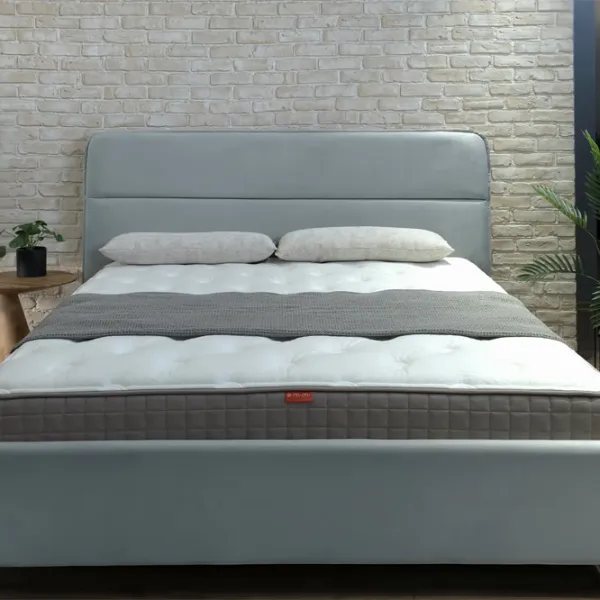 Кровать Crinela Milana Prestige Velluto 15 160 x 200 см / Фанера / Серебристо-серый photo 3