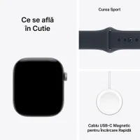 Ceas inteligent Apple Watch Series 12 1.96" / 46 mm / Gray - Navy Blue / MJEJ4ET/A photo 4