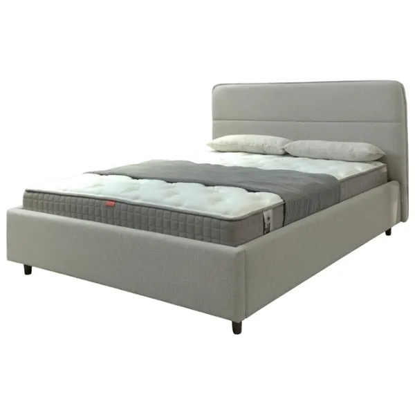 Кровать Crinela Milana Prestige Glow 04 180 x 200 см / Фанера / Капучино photo 1