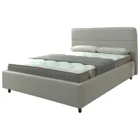 Кровать Crinela Milana Prestige Glow 04 180 x 200 см / Фанера / Капучино