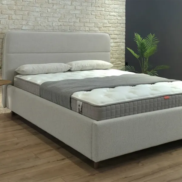 Кровать Crinela Milana Prestige Glow 04 180 x 200 см / Фанера / Капучино photo 3