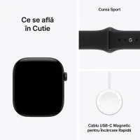 Ceas inteligent Apple Watch Series 12 1.96" / 46 mm / Black - Black / MJEL4ET/A photo 4