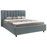 Кровать Crinela Eva Prestige Velluto 16 180 x 200 см / Фанера / Серый photo 2