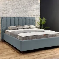 Кровать Crinela Eva Prestige Velluto 16 180 x 200 см / Фанера / Серый photo 3