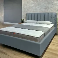 Кровать Crinela Eva Prestige Velluto 16 180 x 200 см / Фанера / Серый photo 4