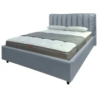 Кровать Crinela Eva Prestige Glow 15 160 x 200 см / Фанера / Светло Серый