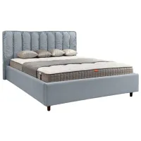 Кровать Crinela Eva Prestige Glow 15 160 x 200 см / Фанера / Светло Серый photo 2