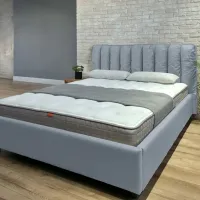 Кровать Crinela Eva Prestige Glow 15 160 x 200 см / Фанера / Светло Серый photo 3