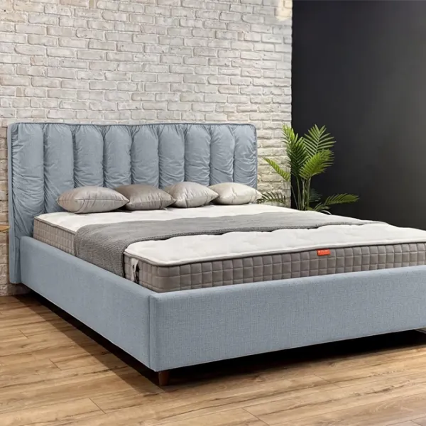 Кровать Crinela Eva Prestige Glow 15 160 x 200 см / Фанера / Светло Серый photo 4