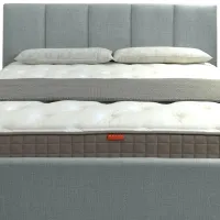 Кровать Crinela Dominica Prestige Glow 15 180 x 200 см / Фанера / Светло Серый photo 2