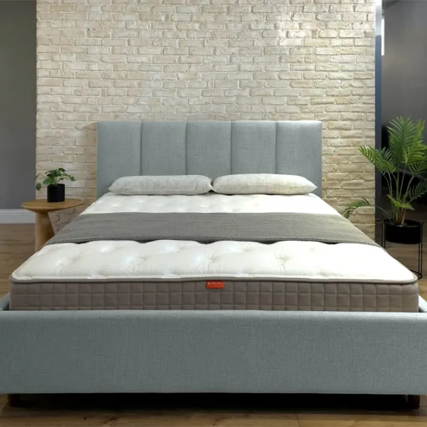 Кровать Crinela Dominica Prestige Glow 15 180 x 200 см / Фанера / Светло Серый photo 4