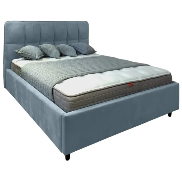 Кровать Crinela Isabela Prestige Velluto 16 160 x 200 см / Фанера / Серый photo 1