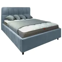 Кровать Crinela Isabela Prestige Velluto 16 160 x 200 см / Фанера / Серый