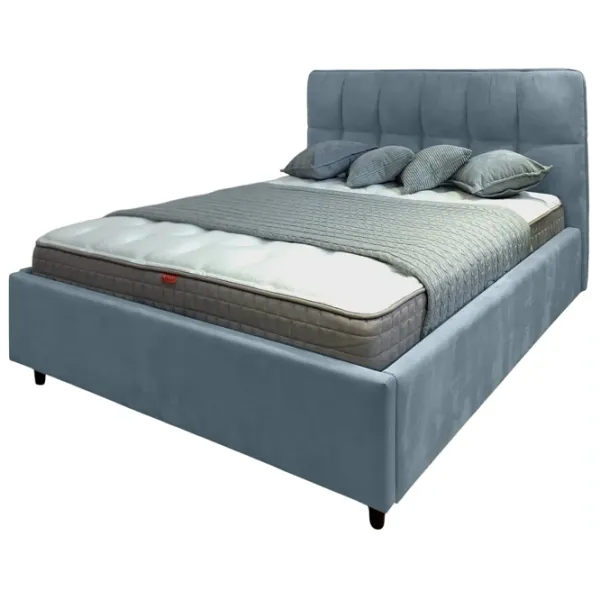 Кровать Crinela Isabela Prestige Velluto 16 160 x 200 см / Фанера / Серый photo 2