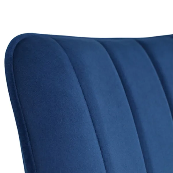 Scaun de bucătărie Evelin YT-004B 910-19 Stofă/ Blue Black photo 3