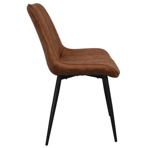 Scaun de bucătărie Evelin YT-004B 970-5 Stofă/ Orange Black photo 2