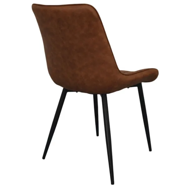 Scaun de bucătărie Evelin YT-004B 970-5 Stofă/ Orange Black photo 3