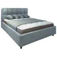 Кровать Crinela Isabela Prestige Glow 15 180 x 200 см / Фанера / Светло Серый
