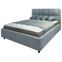 Кровать Crinela Isabela Prestige Glow 15 180 x 200 см / Фанера / Светло Серый photo 2