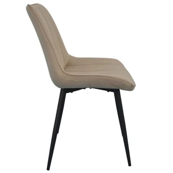 Scaun de bucătărie Evelin YT-004B 910-1 Stofă/ Beige Black photo 3