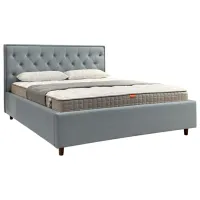 Кровать Crinela Elena Prestige Glow 15 180 x 200 см / Фанера / Светло Серый