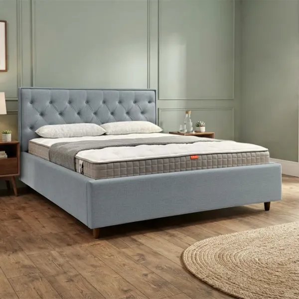 Кровать Crinela Elena Prestige Glow 15 180 x 200 см / Фанера / Светло Серый photo 2