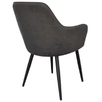 Scaun de bucătărie Evelin YT-002B 970-11 Stofă/ Gray Black photo 2