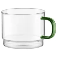 Set de căni Ardesto Shine mix 350 ml / Sticlă / Transparent photo 2