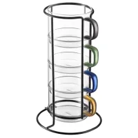 Set de căni Ardesto Shine mix 350 ml / Sticlă / Transparent photo 3