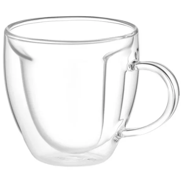 Set de cești Ardesto AR2625BHL 250 ml / Sticlă borosilicată / Transparent photo 2
