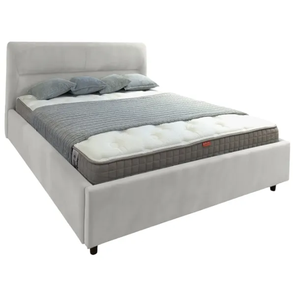 Кровать Crinela Alisa Prestige Velluto 02 140 x 200 см / Фанера / Бежевый photo 1