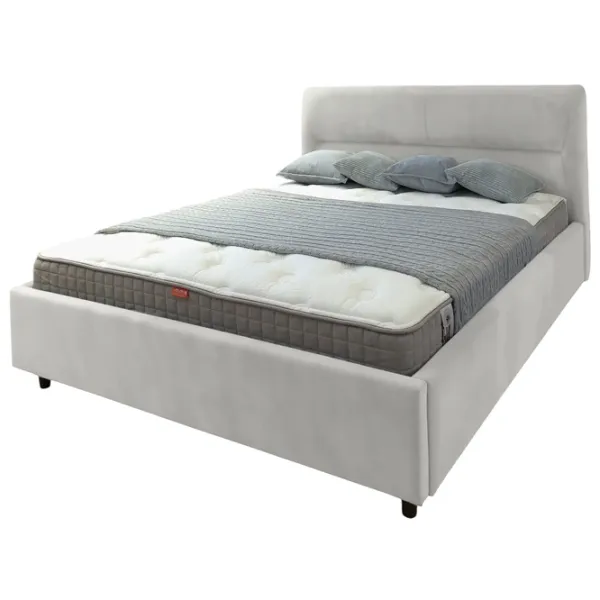 Кровать Crinela Alisa Prestige Velluto 02 140 x 200 см / Фанера / Бежевый photo 2