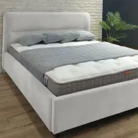 Кровать Crinela Alisa Prestige Velluto 02 140 x 200 см / Фанера / Бежевый photo 4