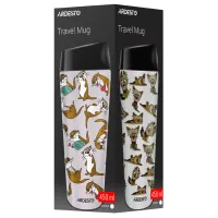 Cană termo Ardesto Coffee Time Yorkie Beige 0.45l photo 4