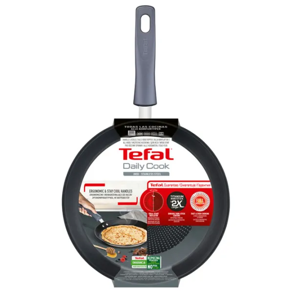 Tigaie Tefal Daily Cook G7313855 Pentru clătite / 25 cm / Black photo 4