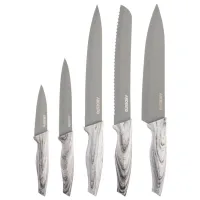 Set de cuțite Ardesto AR2105BG Oțel inoxidabil / Gray
