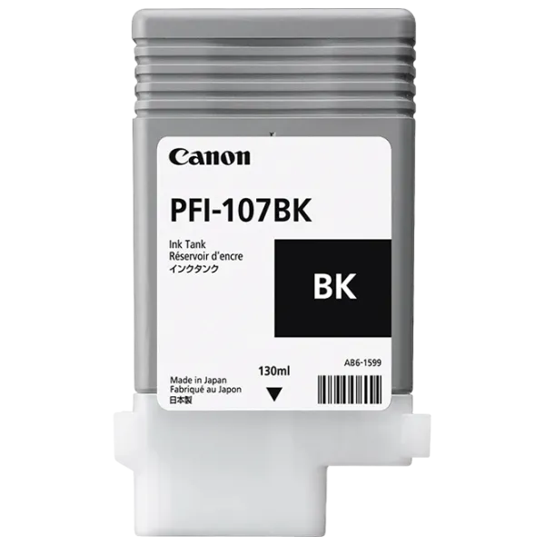 Cartuș Canon PFI-107Bk Black/ Original/ photo 1