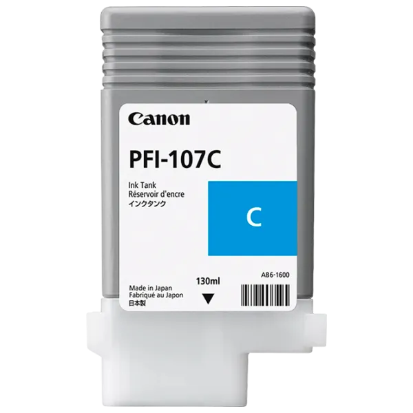 Cartuș Canon PFI-107C Cyan/ Original/ photo 1