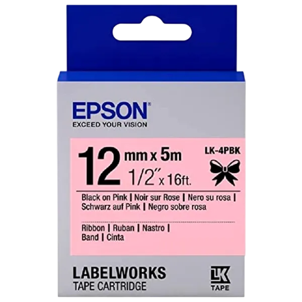 Картридж Epson LK4PBK Черно-розовый/ / photo 1