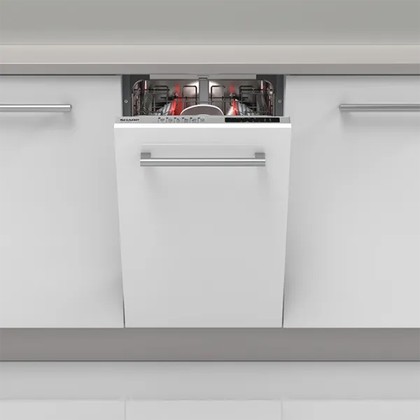 Посудомоечная машина SHARP QW-NS15I49E0X-EU Узкая / Белый photo 2