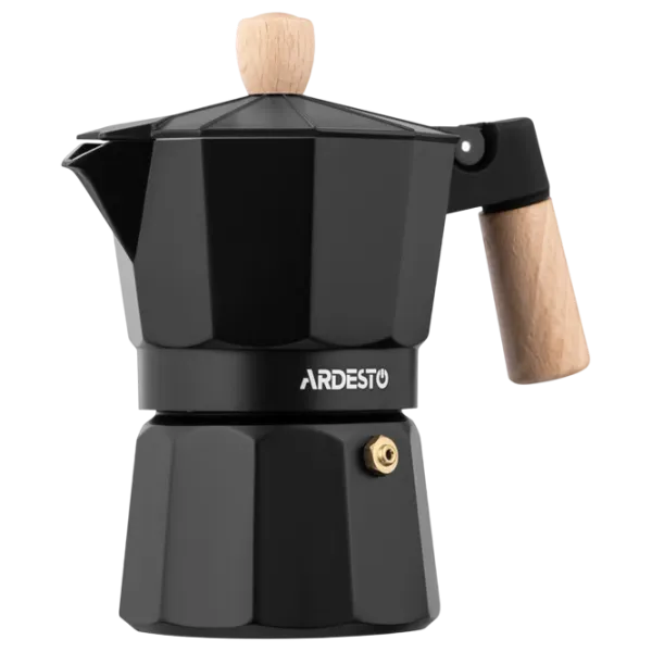 Cafetieră gheizer Ardesto AR8103W 0.12l / Aluminiu / Black photo 3