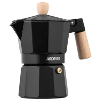 Cafetieră gheizer Ardesto AR8103W 0.12l / Aluminiu / Black photo 3