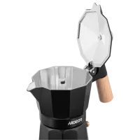 Cafetieră gheizer Ardesto AR8103W 0.12l / Aluminiu / Black photo 4