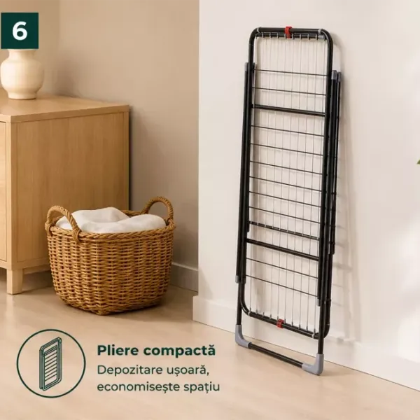 Uscător de rufe Lunaro WING PLUS-BK Pe podea/ Oțel photo 4