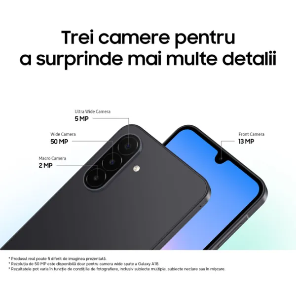 Smartphone Samsung Galaxy A18 4 GB/ 128 GB/ Dual SIM/ Black photo 10