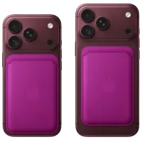 Чехол-бумажник Apple iPhone 18 Pro Max Apple / MagSafe / Экокожа / Бургундия photo 3