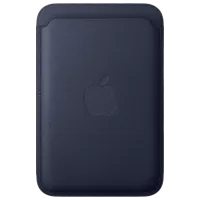 Чехол-бумажник Apple iPhone 18 Pro Max Apple / MagSafe / Экокожа / Тёмно-синий